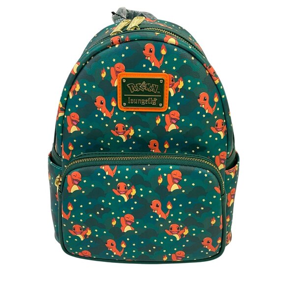 Loungefly Pokemon Charmander Mini Backpack BAM Exclusive Bag Clouds Stars - Picture 2 of 11